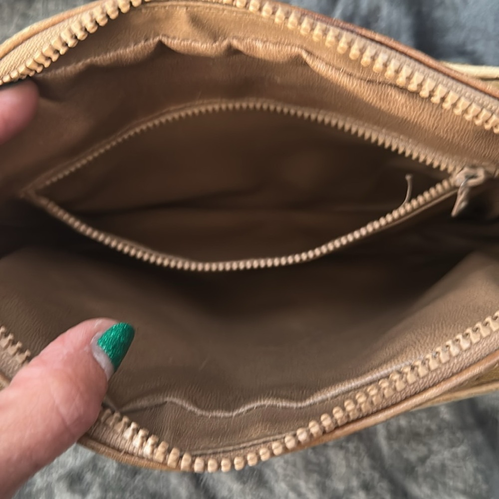 Celine coated canvas vintage tan and brown crossbody damaged strap - Picture 10 of 13